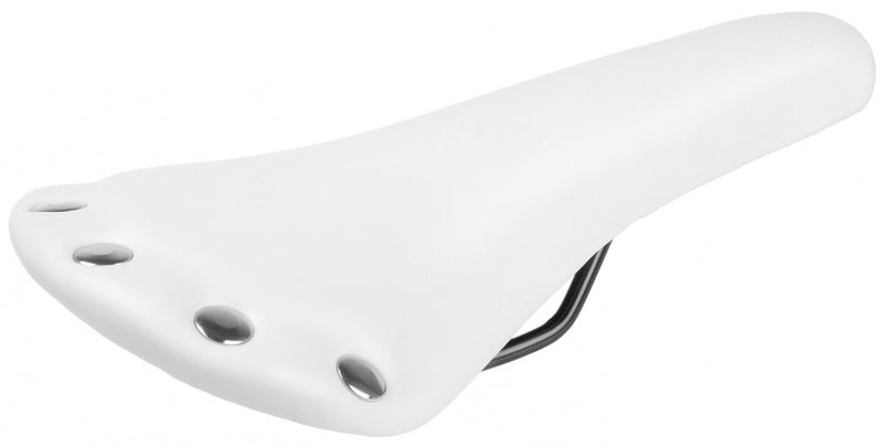 Afbeelding laden in galerijviewer, M-Wave Rivet race zadel unisex imitatie leer wit
