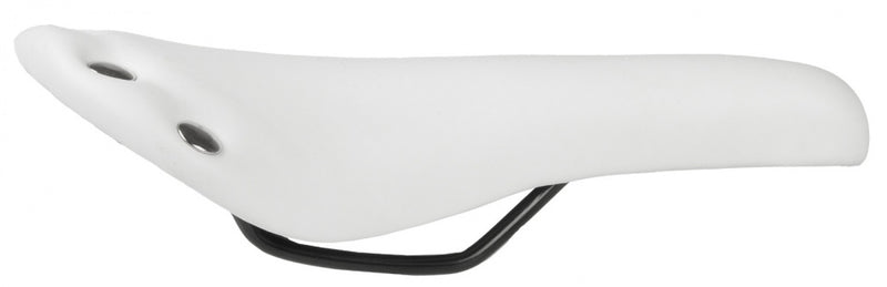 Afbeelding laden in galerijviewer, M-Wave Rivet race zadel unisex imitatie leer wit
