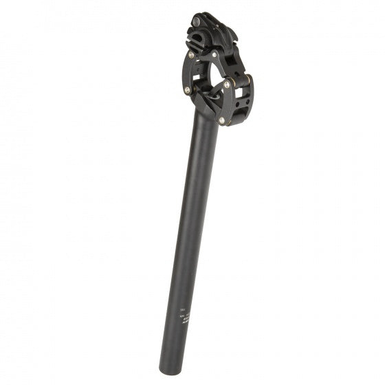 Load image into Gallery viewer, M-Wave Zadelpen verend parallelogram 27,2 x 350 mm aluminium zwart
