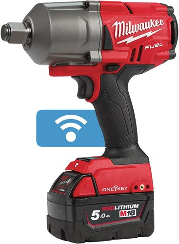 Load image into Gallery viewer, Milwaukee m18 onefhiwf34-502x | fuel one-key accu slagmoersleutel 18v 3 4 1627nm in hd box (2x 5.0ah accu + m12-18 fc lader) - 4933459730
