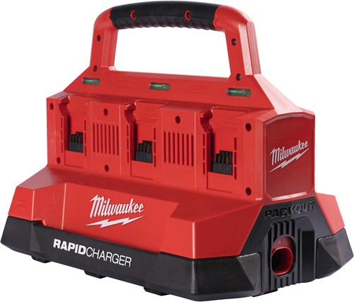 Milwaukee m18 pc6 packout™ dual-bay snellader 18v - 4932480162