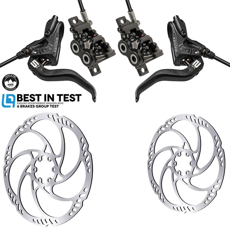 Load image into Gallery viewer, Magura mt5 disc brake set + storm hc | 180 mm 180 mm
