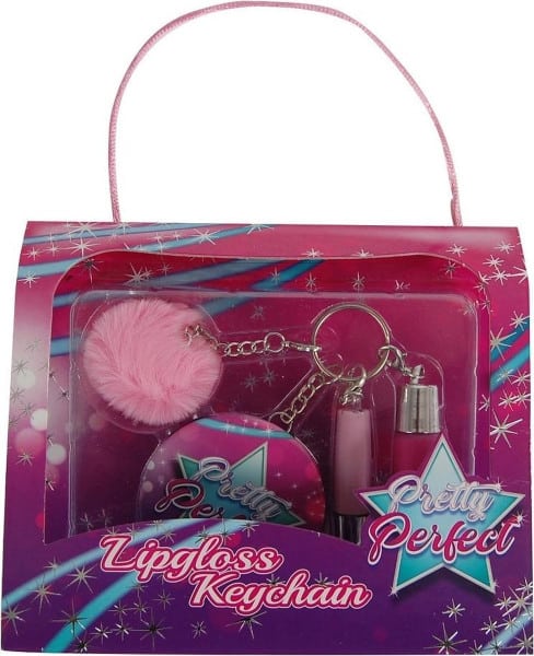 Bongers speelgoed make-up aan sleutelhanger pretty perfect 4-delig