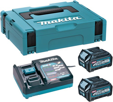 Makita toebehoren - set van 12 a lader en 2x 40 v xgt 2,5 ah accu 191j81-6