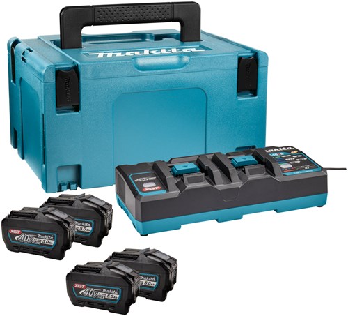 Load image into Gallery viewer, Makita 191u42-2 | accu startset | xgt | dc40rb + 4 x accu bl4050f | 40v max 4.0ah in mbox - 191u42-2
