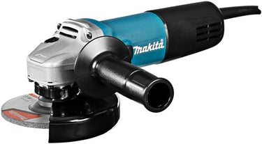 Makita 9558hnrgk3 | haakse slijper met vastzetschakelaar | 230 v | 125mm | in stalen koffer | incl. accessoire set