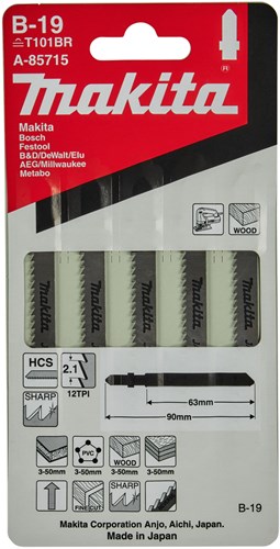 Afbeelding laden in galerijviewer, Makita accessoires makita decoupeerzaagblad b19 (5st)
