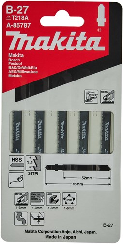 Load image into Gallery viewer, Makita accessoires decoupeerzaagblad b27 - t218a | 5 stuks - a-85787
