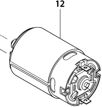 Makita accessoires 629817-8 | onderdeel | motor 12,0v | 6270d - 629817-8