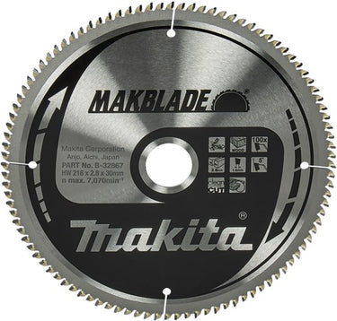 Makita accessoires makita afkortzaagblad voor hout | makblade | ø 216mm asgat 30mm 100t - b-32867