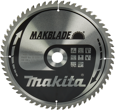 Makita accessoires afkortzaagblad hout | makblade 305x30x2,3 60t 5g - b-32817 - b-32817