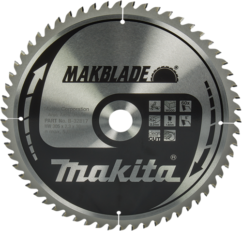 Load image into Gallery viewer, Makita accessoires afkortzaagblad hout | makblade 305x30x2,3 60t 5g - b-32817 - b-32817
