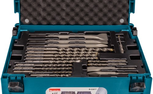 Makita accessoires b-53877 | boor en beitelset sds-plus | 17-delig | in mbox1 - b-53877