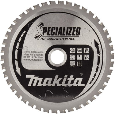Makita accessoires makita cirkelzaagblad voor sandwichpaneel | specialized | ø 165mm asgat 20mm 42t - b-63149