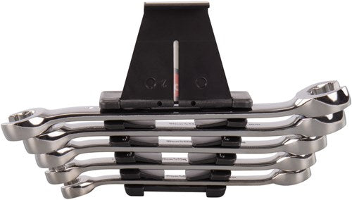 Load image into Gallery viewer, Makita accessoires b-65545 | ringsleutelset | open | 5-delig - b-65545

