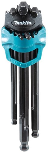 Makita accessoires b-65894 inbussleutelset 9-delig - b-65894