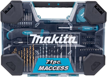 Makita accessoires boor- schroefbitset 71-delig - e-22589
