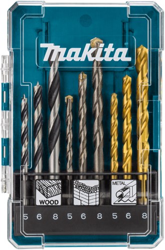 Makita accessoires makita boor-assortiment 9 stuks - d-71962