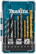 Makita accessoires borenset steen hout metaal 9-delig - d-71962