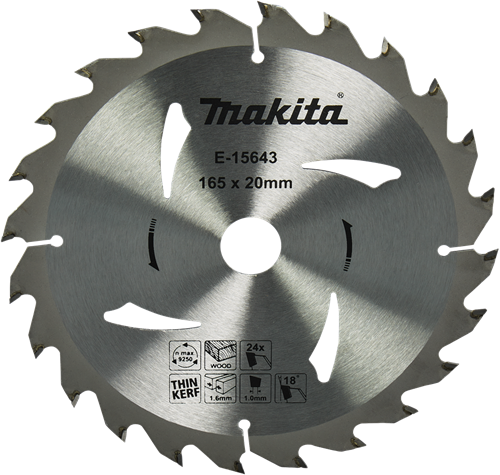Load image into Gallery viewer, Makita accessoires makita cirkelzaagblad voor hout | ø 165mm asgat 20mm 24t - e-15643
