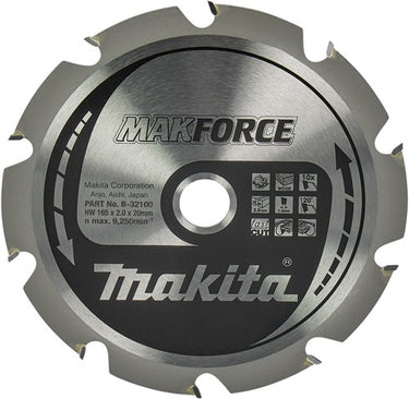 Makita accessoires cirkelzaagblad hout 165x20x2,0 10t 20g - b-32100