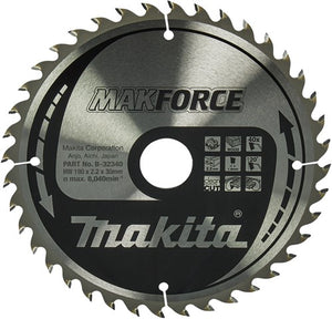 Makita accessoires cirkelzaagblad | hout | 190x30x2,2 40t 20g - b-32340