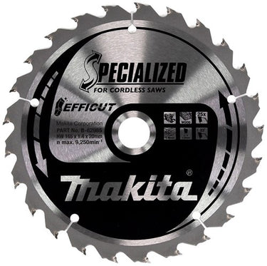 Makita accessoires makita cirkelzaagblad voor hout | efficut | ø 165mm asgat 20mm 25t - b-62985