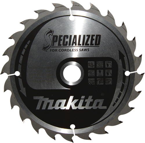 Makita accessoires cirkelzaagblad hout | specialized 165x20x1,5 24t 20g - b-32904 - b-32904