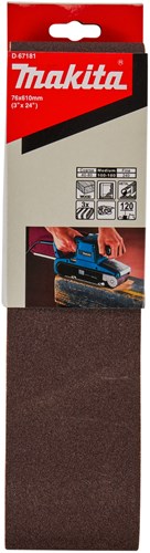 Makita accessoires d-67181 | schuurband | red k120 | 76x610 | 3 stuks - d-67181
