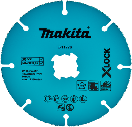 Load image into Gallery viewer, Makita accessoires doorslijpschijf 125x22,23x2,0mm - e-11776 e-11776
