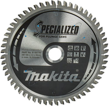 Makita accessoires invalcirkelzaagblad | aluminium | 165x20x2 56t - b-56770