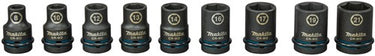 Makita accessoires krachtdoppenset impact black, 1 2” 9-delig - e-16570