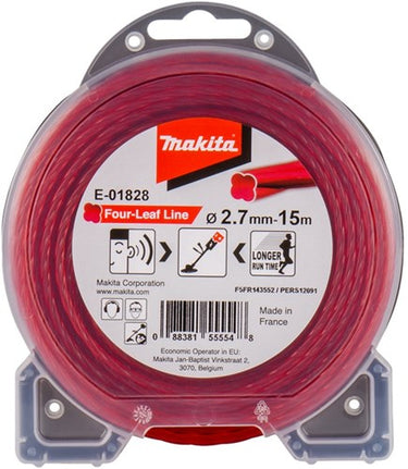 Makita accessoires maaidraad 2,7x15mtr rood - e-01828 - e-01828