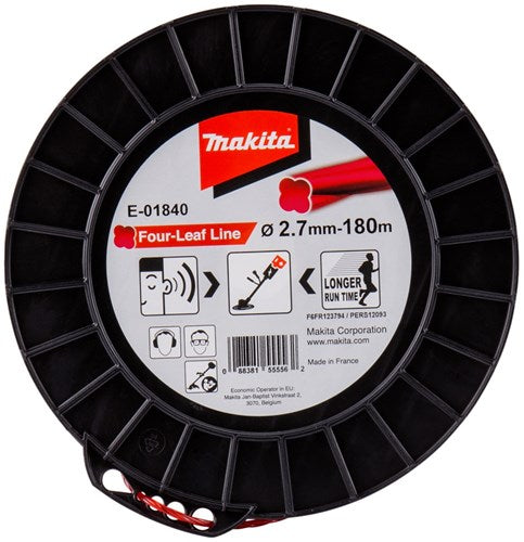 Load image into Gallery viewer, Makita accessoires maaidraad 2,7x180mtr rood - e-01840 - e-01840
