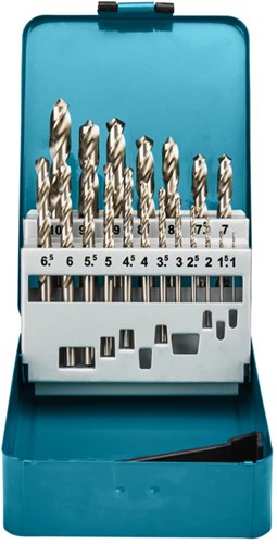 Load image into Gallery viewer, Makita accessoires metaalborenset | 19-delig | hss-g - d-54025 - d-54025
