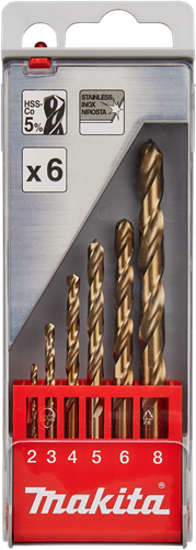 Load image into Gallery viewer, Makita accessoires metaalborenset 6-delig - d-57168 d-57168
