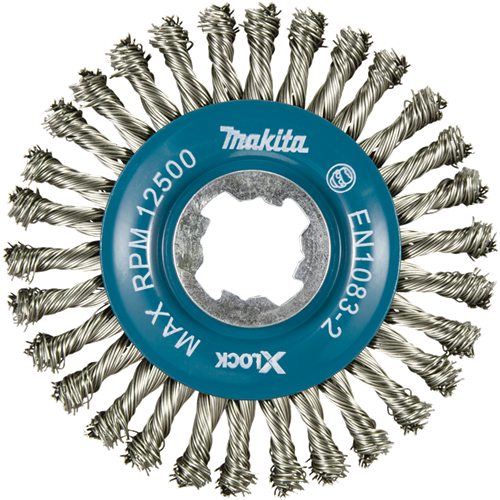 Load image into Gallery viewer, Makita accessoires rondborstel 115mm x-lock rvs - d-73368 d-73368
