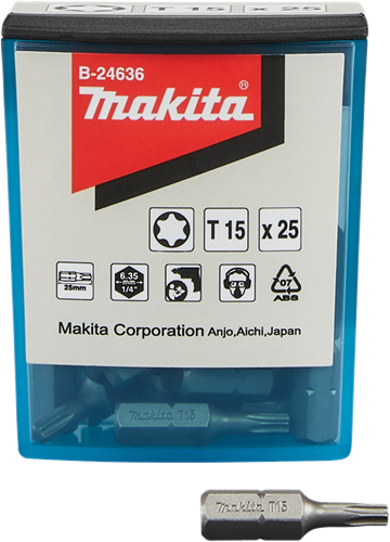 Makita accessoires schroefbit t15x25mm - b-24636 - b-24636