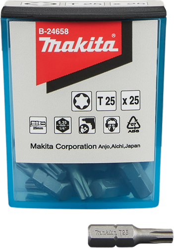 Makita accessoires schroefbit t25x25mm - b-24658 b-24658