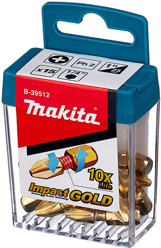 Load image into Gallery viewer, Makita accessoires slagschroefbit ph2x25mm - b-39512 b-39512
