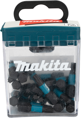 Makita accessoires makita e-12382 slagschroefbit t20x25mm - impact black bit-set - 25-delig - bitset - torx 20