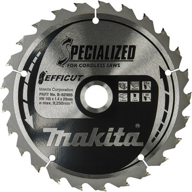 Makita accessoires makita b-62985-2 cirkelzaagbladset 165 x 20 x 1.4 mm aantal tanden: 25 2 stuk(s)