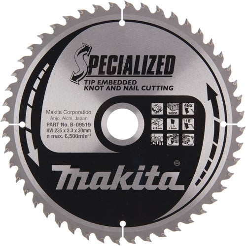 Load image into Gallery viewer, Makita accessoires cirkelzaagblad tipe 235x30x2,3 48t 18g - b-09519
