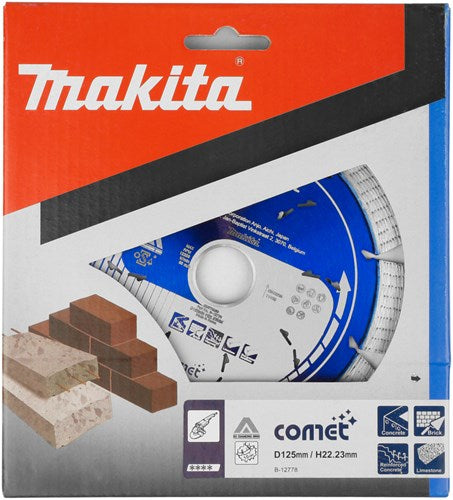 Load image into Gallery viewer, Makita accessoires diamantschijf 125x22,2mm blauw - b-12778
