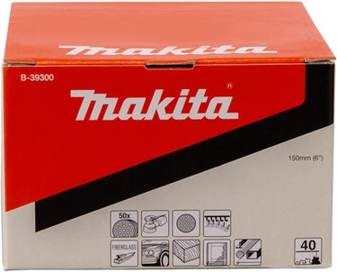 Makita accessoires makita b-39300 schuurschijf 150mm k40 yellow velcro