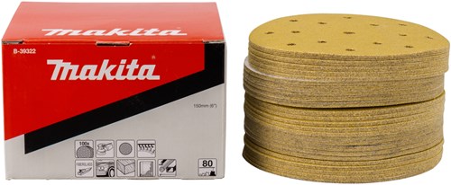 Load image into Gallery viewer, Makita accessoires schuurschijf yellow diameter 150mm korrel 80 - b-39322
