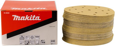 Makita accessoires makita b-39350 schuurschijf 150mm k240 yellow velcro