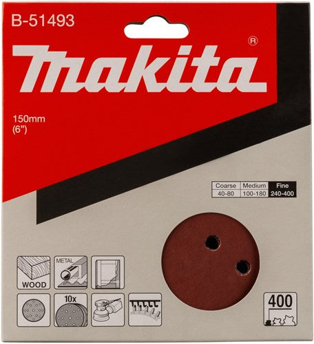 Load image into Gallery viewer, Makita accessoires schuurschijf k400 150mm - b-51493
