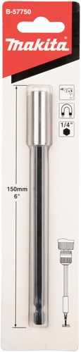 Makita accessoires bithouder magnetisch 1 4 x150mm - b-57750 - b-57750