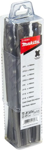 Load image into Gallery viewer, Makita accessoires boor- beitelset 10-delig - d-46361 d-46361
